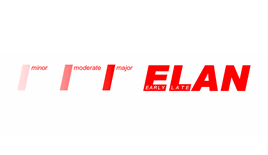 ELAN logo in red